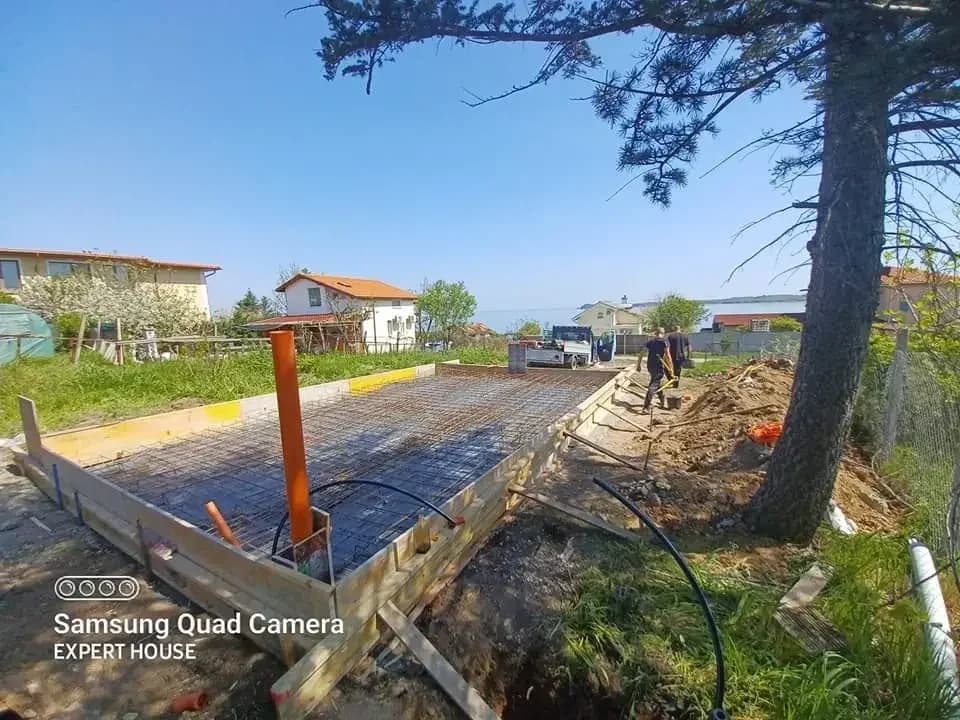 Бетон Фундамент,Бетонни огради,груб строеж,Фундамент за къщи и контейнери,дренажна система,